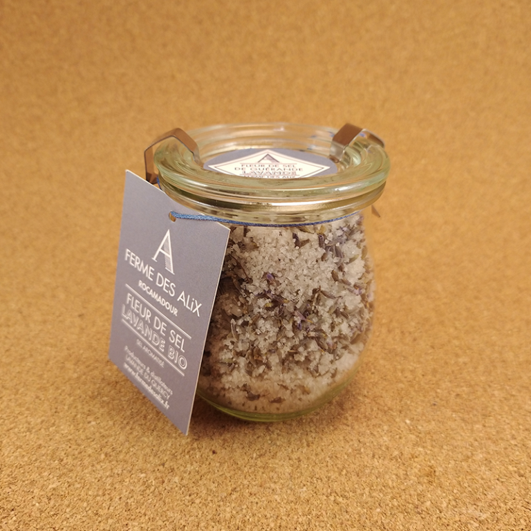 Fleurs de sel de Guérande aux fleurs de lavande du Quercy