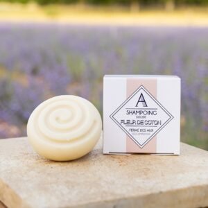 Shampoing solide lavande et fleur de coton